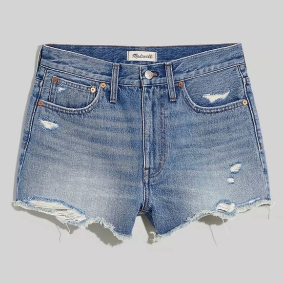 Madewell Relaxed Denim Shorts Renfield Wash Destructed Edition 27 - Picture 4 of 10